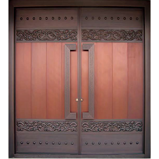 铜窗庭院门012